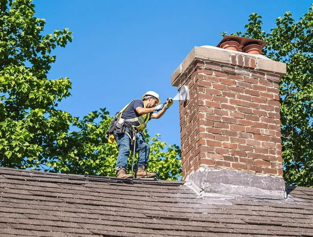 Ellington Chimney Sweep performing an inspection with advanced tools in Ellington, CT