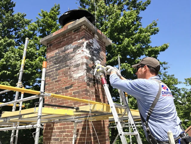 Structural chimney repair by Ellington Chimney Sweep in Ellington, CT