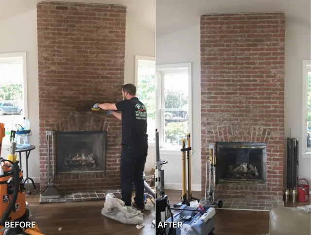 Finished chimney sweeping service by Ellington Chimney Sweep in Ellington, CT