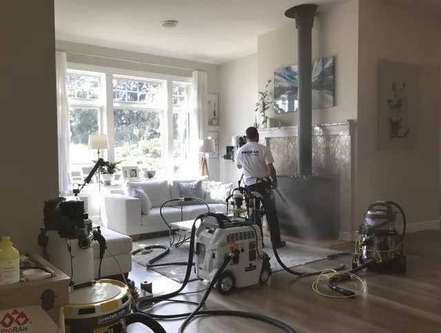 Soot removal service by Ellington Chimney Sweep for a fireplace in Ellington, CT