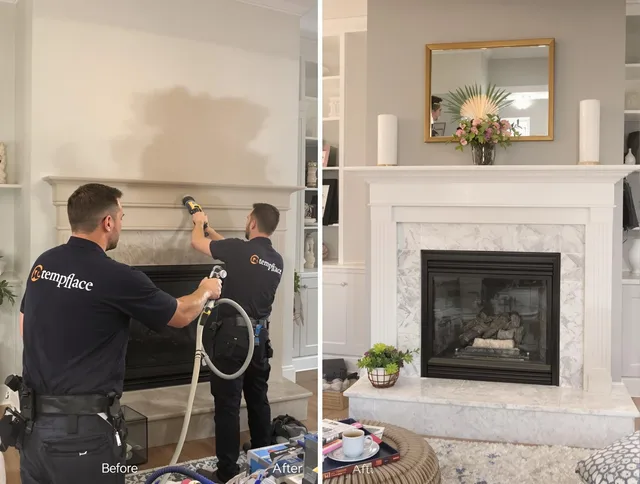 Professional soot removal by Ellington Chimney Sweep team in Ellington, CT